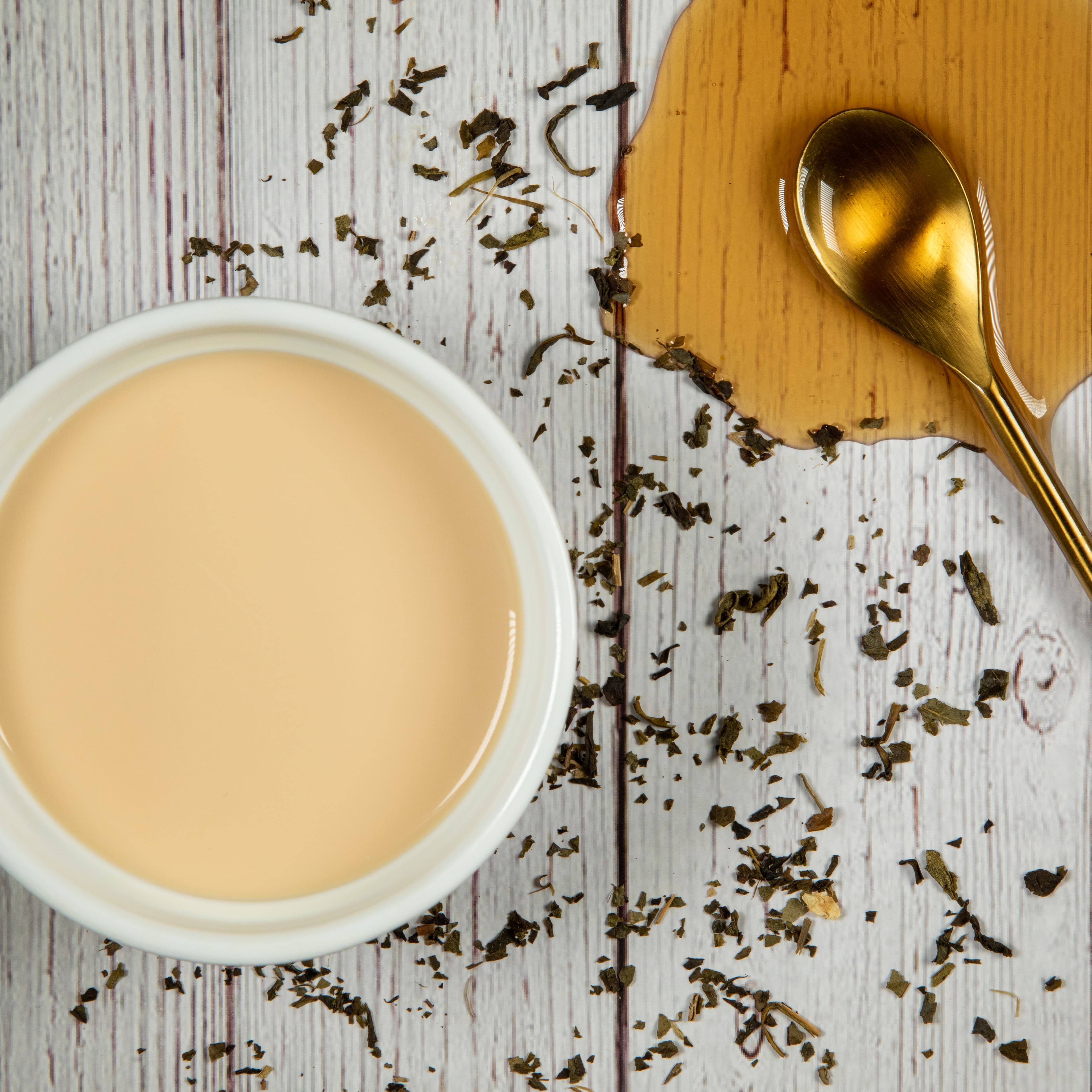 Honey Green Milk Tea