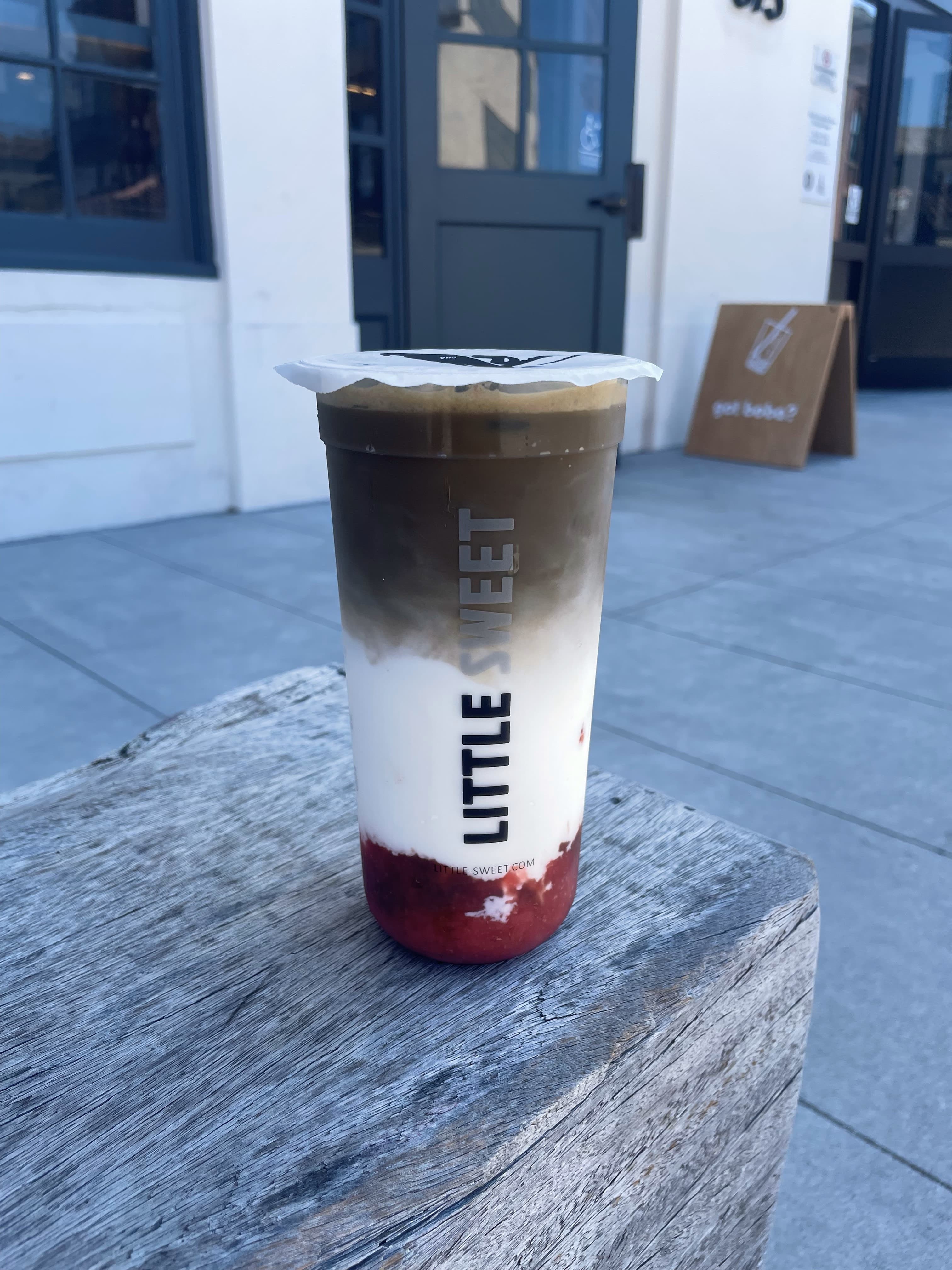Strawberry Hojicha Latte