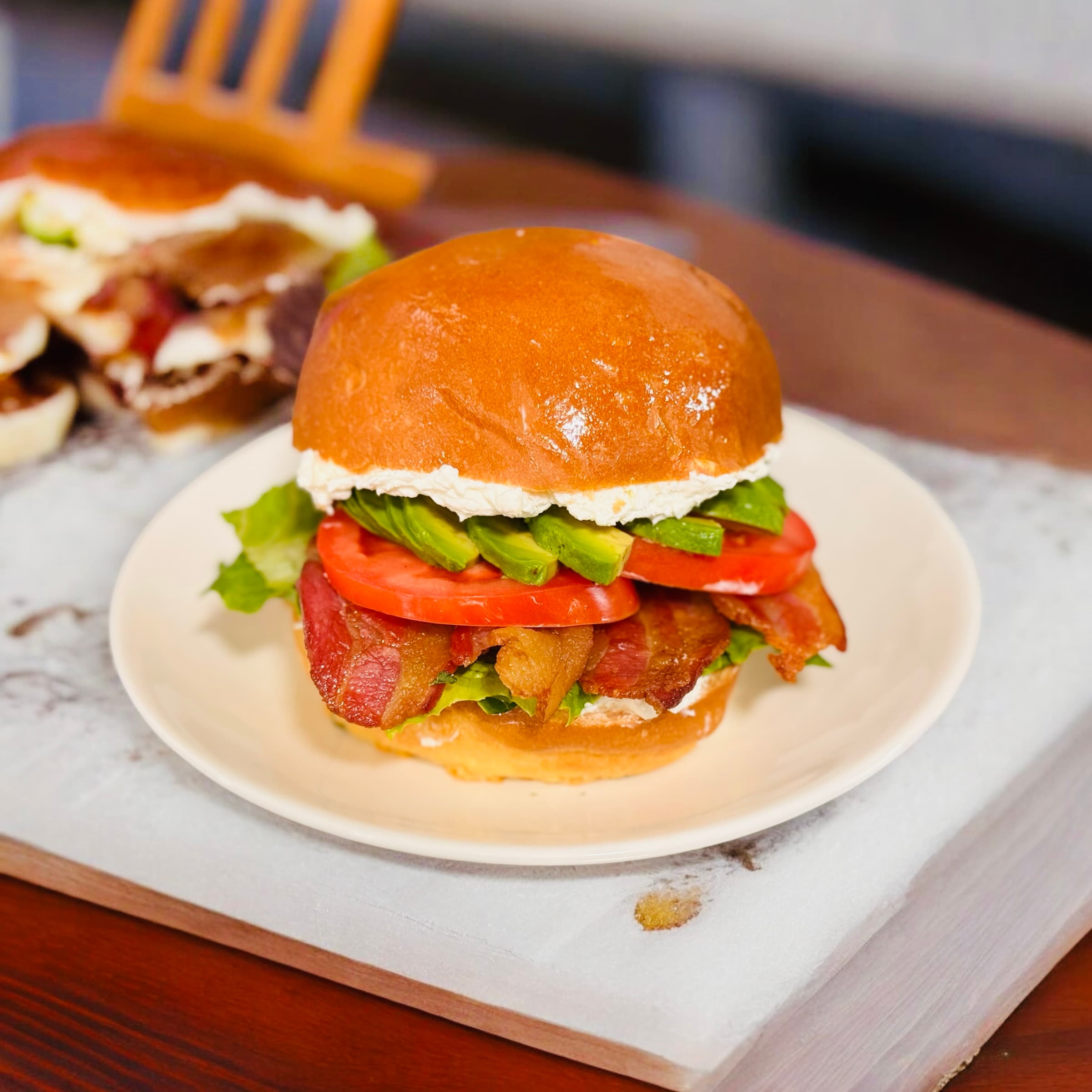 BLT On Brioche Bun